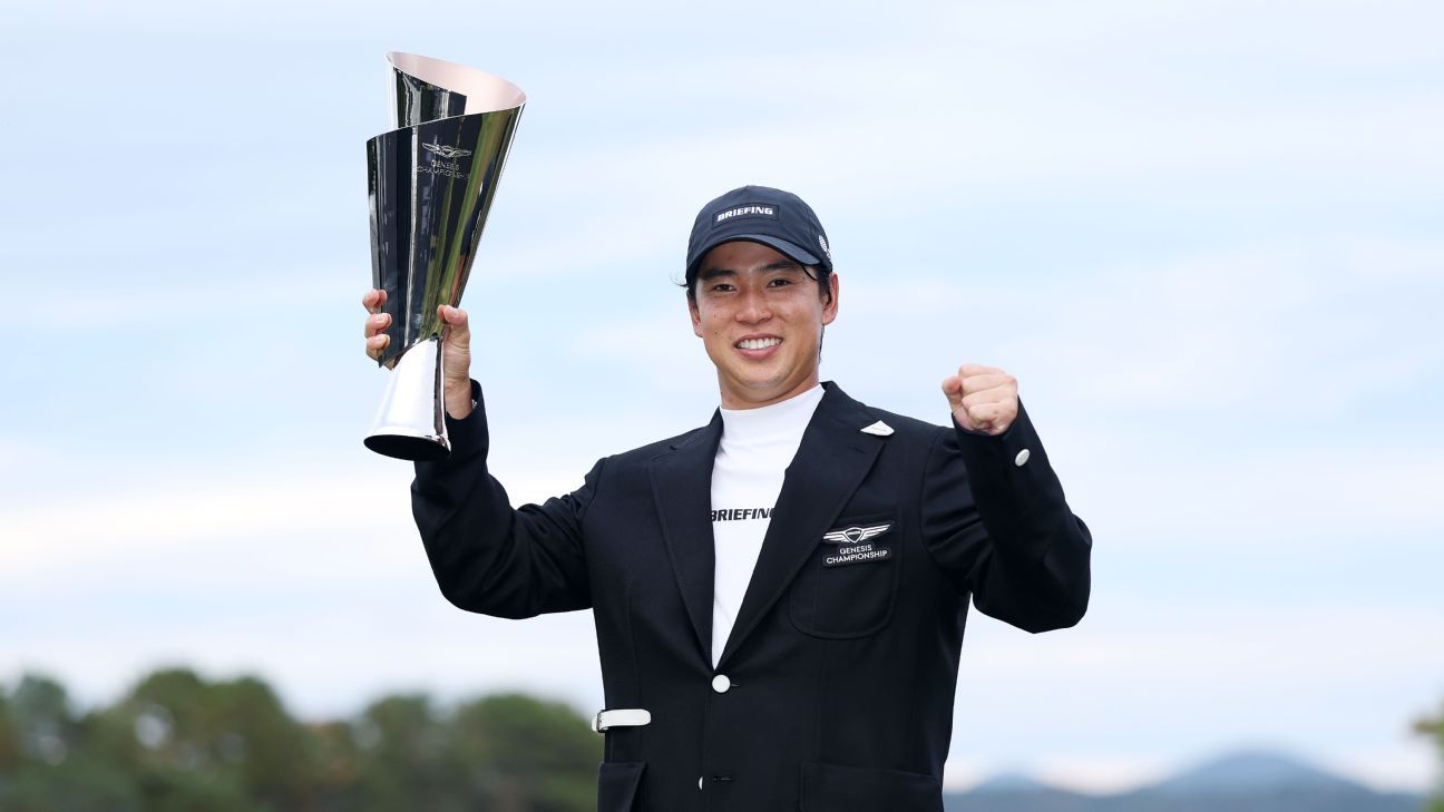 Katsuragawa wins Genesis Championship by 2 shots for 2nd world tour title